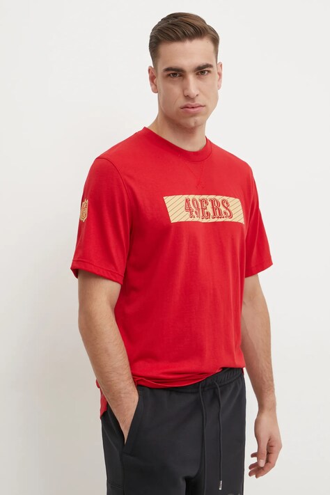 Nike tricou de antrenament San Francisco 49ers culoarea rosu, cu imprimeu, 02FF-6DL-73-B73