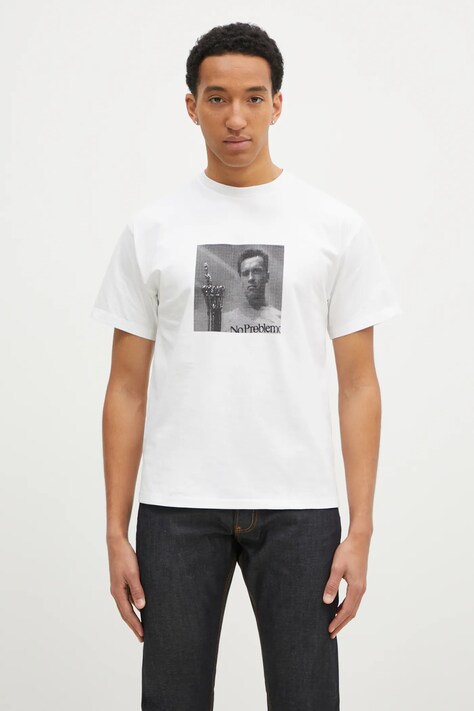 No Problemo t-shirt bawełniany I ll Be Back SS Tee męski kolor biały z nadrukiem NP60005.02
