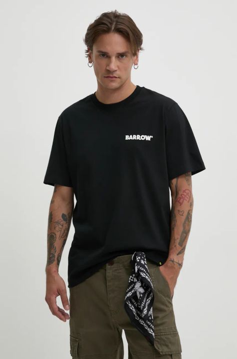 Barrow t-shirt colore nero F4BWUATH134