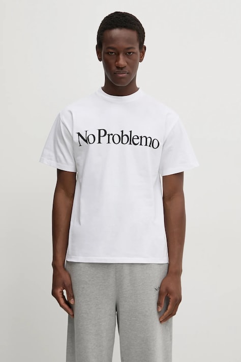No Problemo t-shirt in cotone SS Tee colore bianco NP60002.02