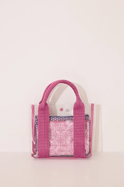 Комплект козметични чанти women'secret (3 броя) в лилаво 4849262