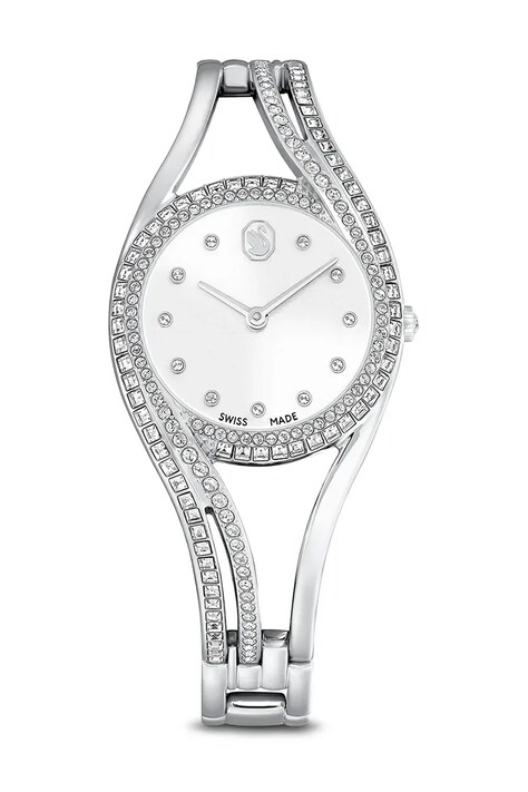 Swarovski zegarek HYPERBOLA damski kolor srebrny 5689432