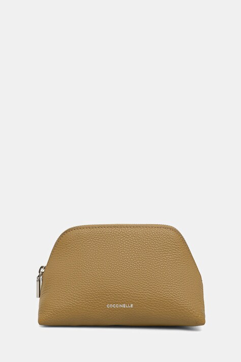 Coccinelle kosmetyczka skórzana kolor zielony E5.TMF.25.01.01