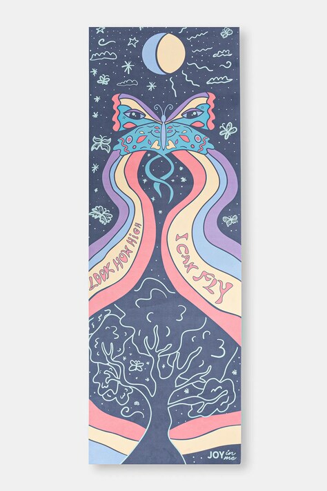 JOYINME mata do jogi Mata FLOW Coated Butterfly Effect kolor niebieski FLOW Coated 3mm