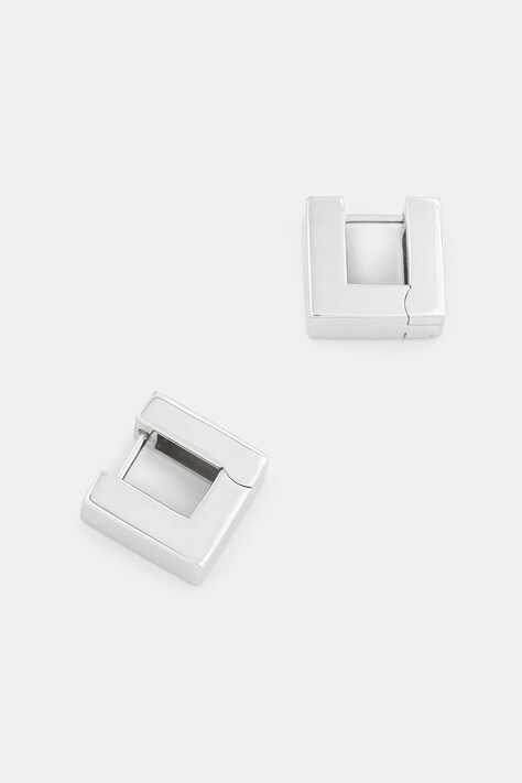 Tom Wood kolczyki srebrne Square Hoops Small 101008