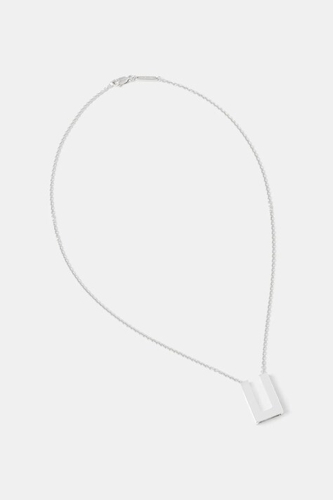 Tom Wood naszyjnik srebrny Square Pendant 101427
