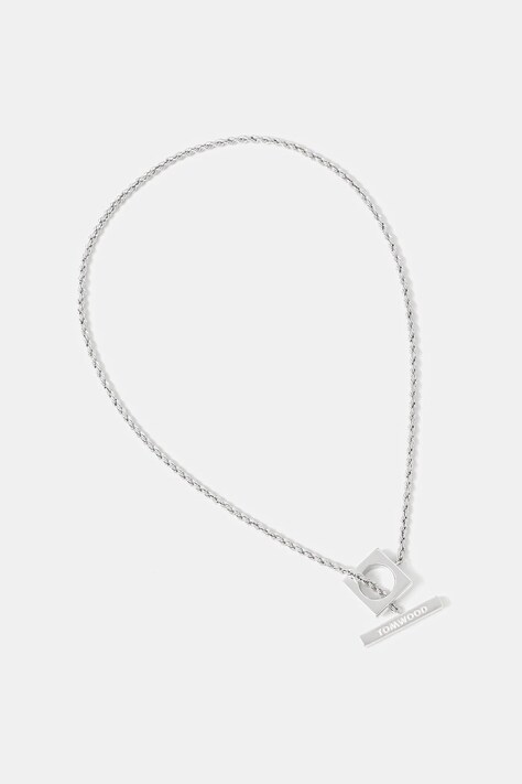Tom Wood naszyjnik srebrny Square Rope Chain 101428