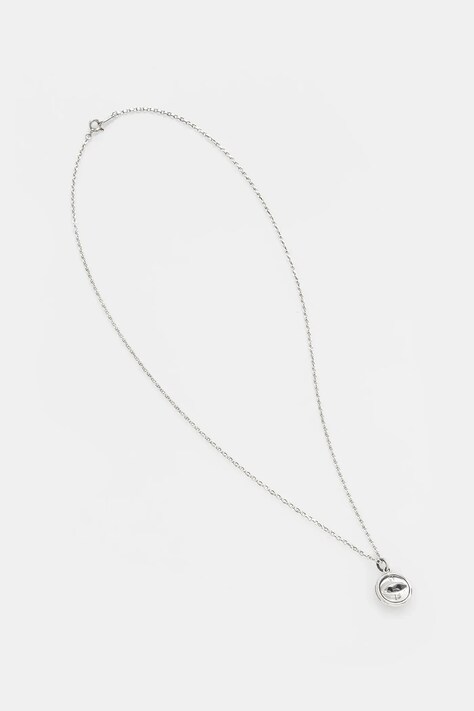 NEIGHBORHOOD naszyjnik srebrny SILVER BUTTON NECKLACE 252IVNH.AC03