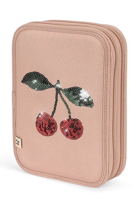 Konges Sløjd piórnik CLOVER PENCIL CASE kolor różowy KS103456
