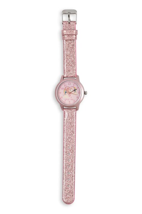 Konges Sløjd zegarek dziecięcy KIDS WATCH GLITTER kolor różowy KS104330