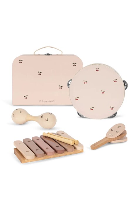 Konges Sløjd zabawka dziecięca MUSIC SET CHERRY GLOSSY FSC KS104061