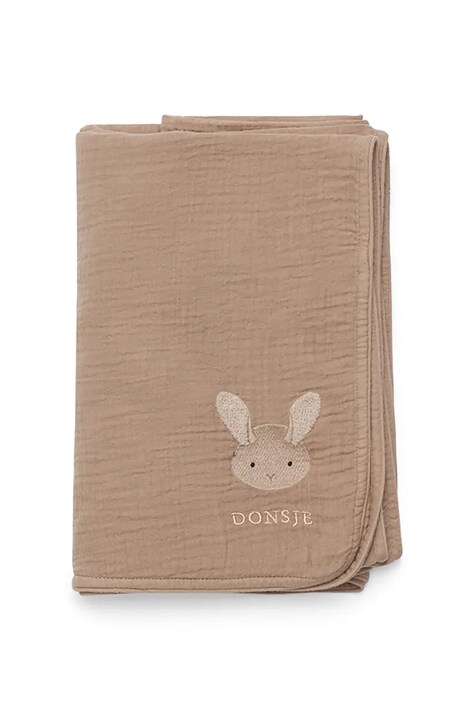 Donsje kocyk bawełniany niemowlęcy Ploekie Muslin Blanket XL Fluffy Bunny 7100103