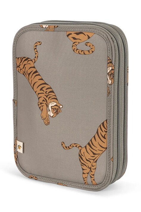 Konges Sløjd piórnik CLOVER PENCIL CASE kolor szary KS103456