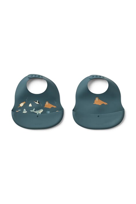Detský podbradník Liewood Ember Printed Bib 2-pack 2-pak LW20119