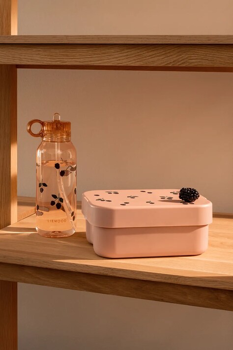 Liewood zestaw dziecięcy lunchbox i butelka Chelsey Printed Lunchbox Set LW20131