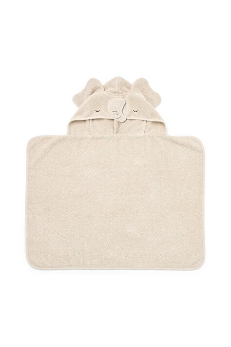 Liewood ręcznik bawełniany niemowlęcy Vilas Elephant Baby Hooded Towel LW20315