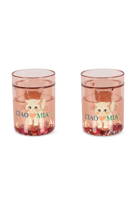 Konges Sløjd zestaw kubków 2 PACK GLITTER CUPS 2-pack KS105181