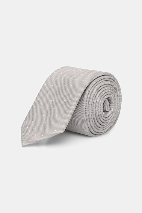 Calvin Klein krawat męski z dodatkiem jedwabiu beżowy CK2111E005