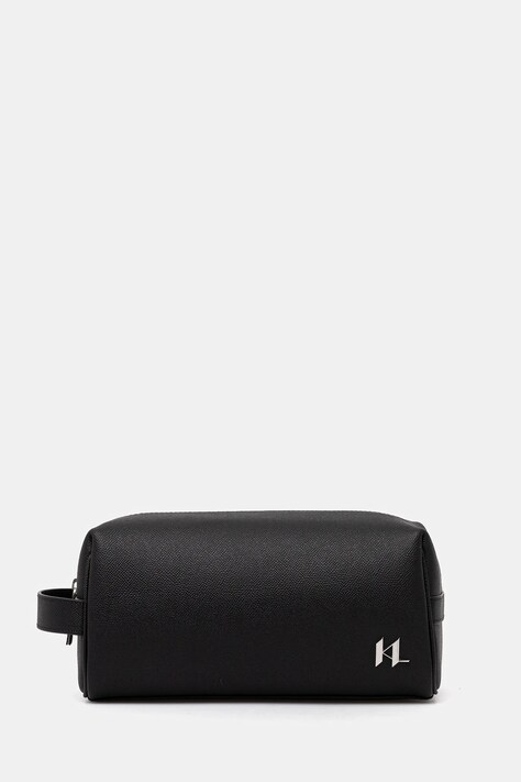 Karl Lagerfeld portfard K/MONOGRAM culoarea negru, A3M32046
