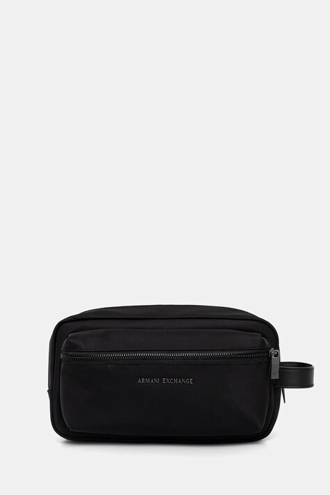 Armani Exchange kosmetyczka kolor czarny XM001654 AF17304