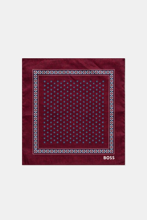 Žepni robček BOSS bordo barva, 50551097