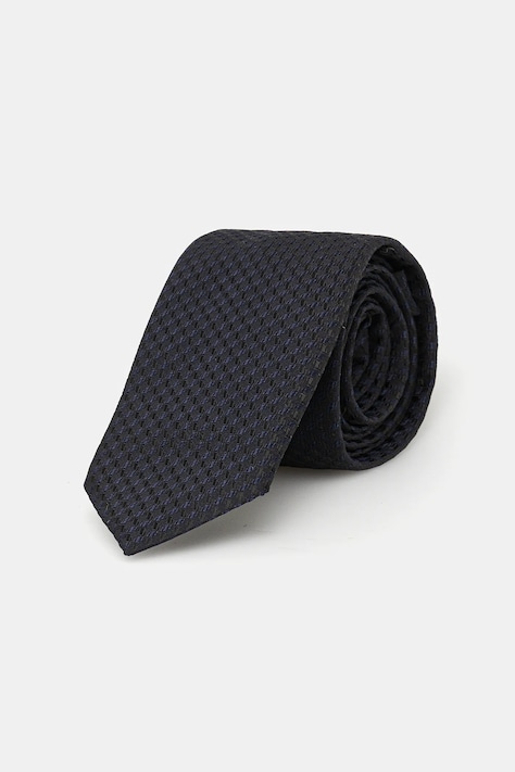 HUGO cravată de mătase culoarea bleumarin, 50551741