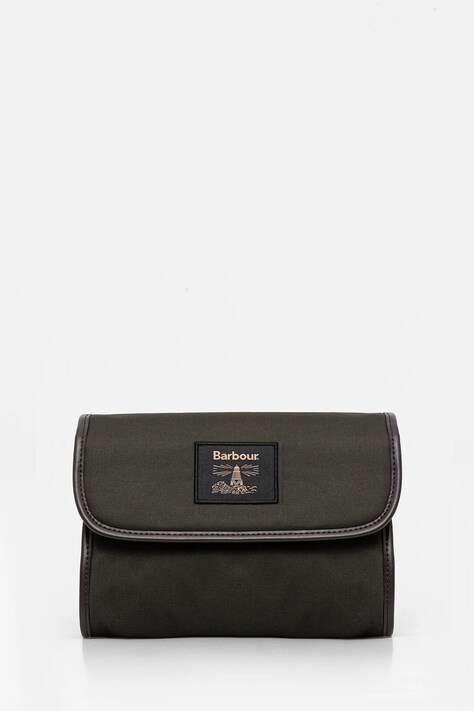 Barbour kosmetyczka kolor zielony MAC0398