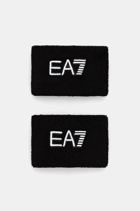 EA7 Emporio Armani opaski na nadgarstek 2-pack kolor czarny AF18706.7X000349