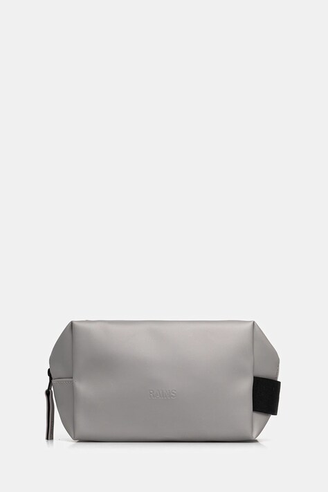 Rains kosmetyczka 15580 Wash Bag Small kolor szary 15580