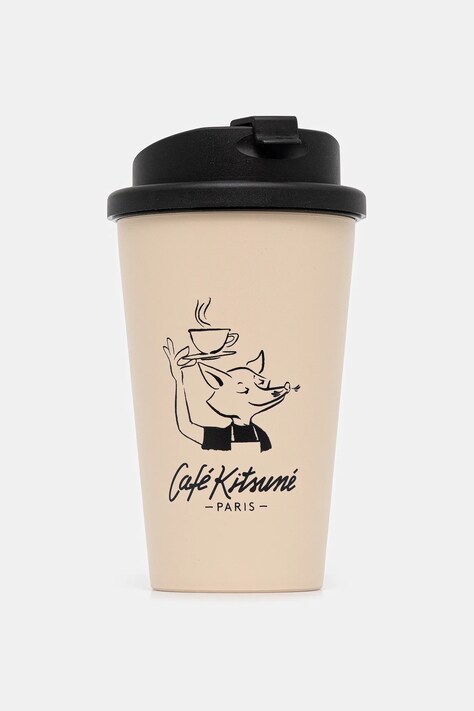Café Kitsuné cană de cafea Barista Fox Tumbler culoarea bej, CKLU08102O0017