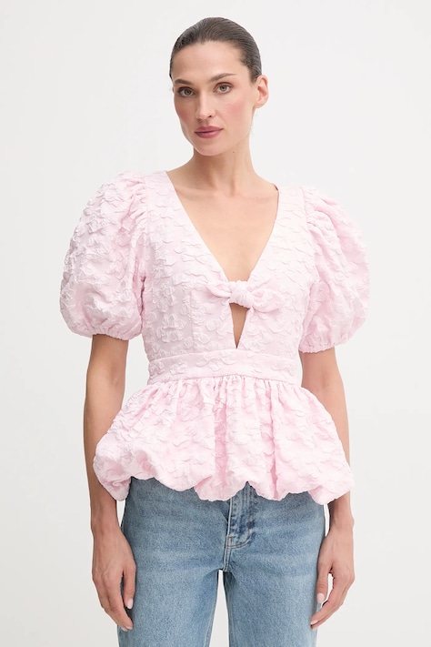 Bluza Rotate za žene, boja: ružičasta, s uzorkom, 114793191