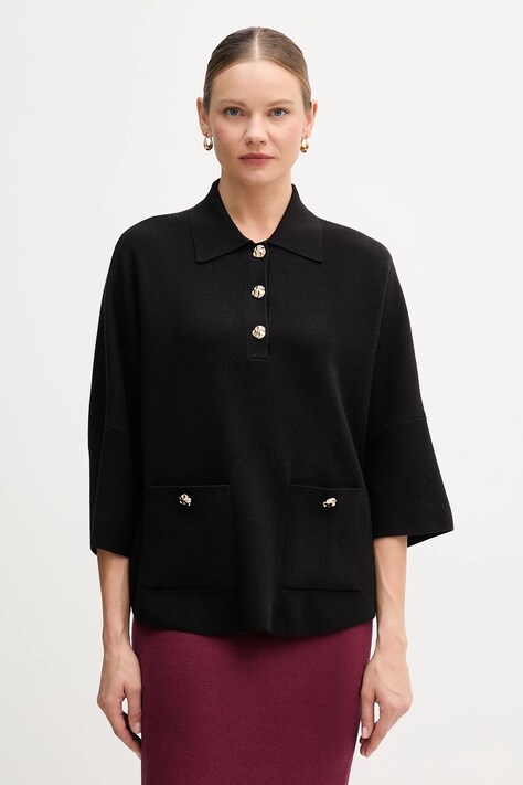 Joseph Ribkoff sweter damski kolor czarny 253962