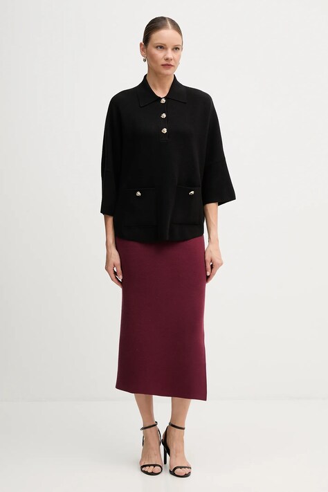 Joseph Ribkoff sweter damski kolor czarny 253962