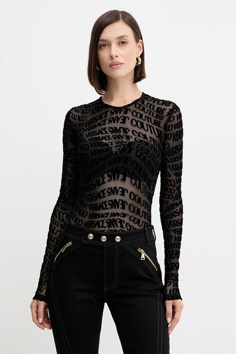 Versace Jeans Couture body kolor czarny 79HAM221 JS490