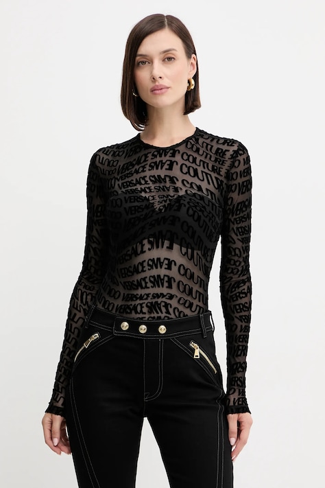 Versace Jeans Couture body kolor czarny 79HAM221 JS490