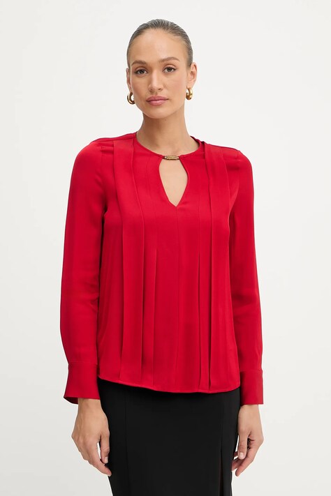 Marciano Guess bluzka ANITA damska kolor czerwony gładka 5YGH14 7356A