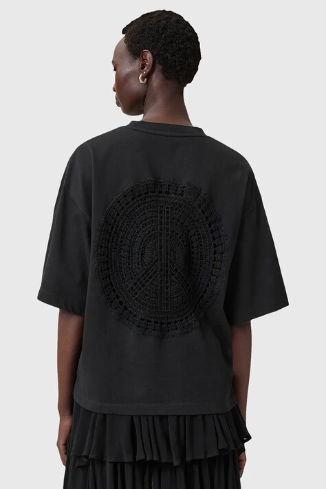 AllSaints tricou din bumbac AMELIE culoarea negru, W224JC