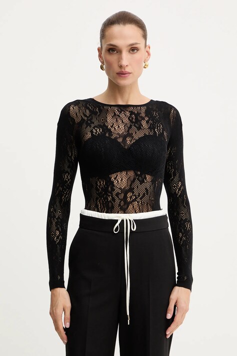 Patrizia Pepe body damskie kolor czarny 2M4484 J344
