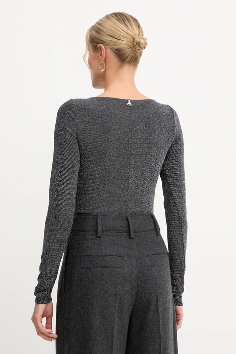 Боді Patrizia Pepe — AW25-BDD07T, срібний — фото 3