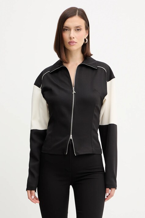 Patrizia Pepe bluza damskie kolor czarny z aplikacją 2M4508 A664