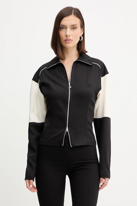 Patrizia Pepe bluză culoarea negru, cu imprimeu, 2M4508 A664