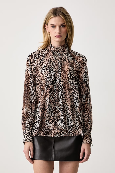 Guess Halenka dámská AUDRINE béžová se zvířecím vzorem W5BH84 W3022