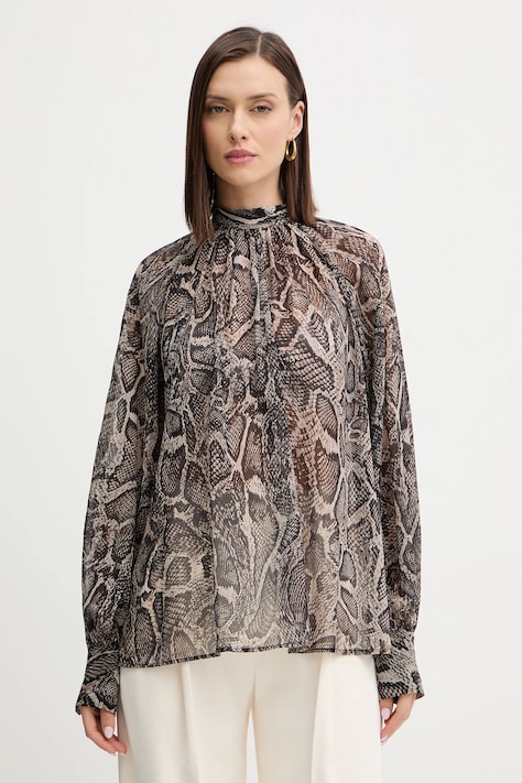 Blúzka Guess AUDRINE čierna farba, vzorovaná, W5BH84 W3022