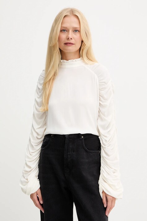 Twinset bluzka damska kolor beżowy gładka 252TT2410