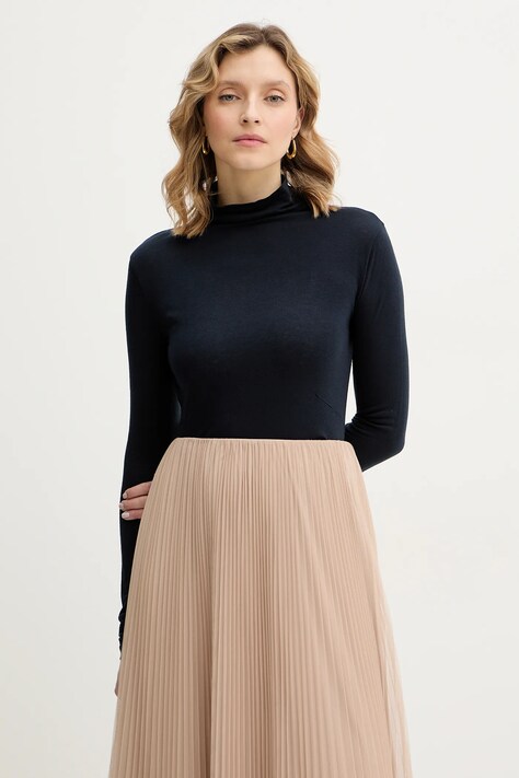 Μακρυμάνικο με προσθήκη μαλλιού BOSS Elavu χρώμα: γκρι, 50550639