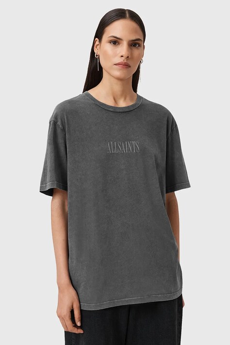 AllSaints t-shirt bawełniany WINGS damskie kolor szary W076JD