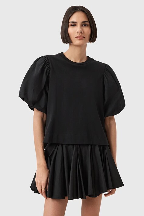 AllSaints t-shirt bawełniany JESS damskie kolor czarny W031JD
