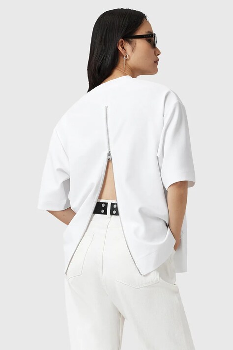 AllSaints bluzka DANI damska kolor biały gładka W002JD