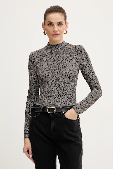 Morgan bluza culoarea negru, modelator, TROSALI