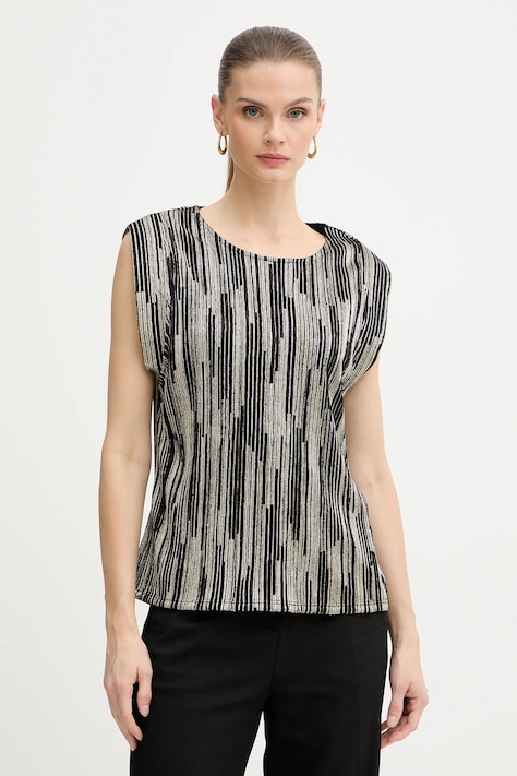 Morgan bluzka damska kolor złoty wzorzysta DIABO